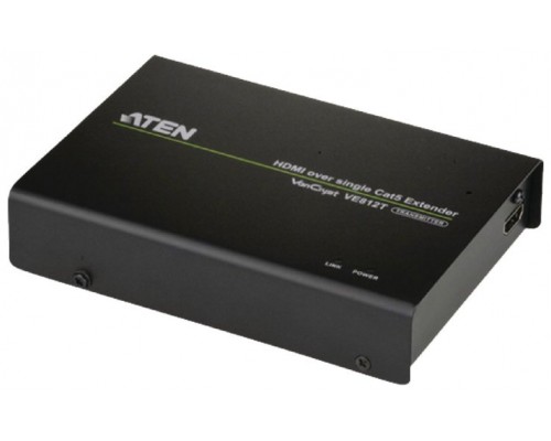 Aten VE812T extensor audio/video Transmisor de señales AV Negro