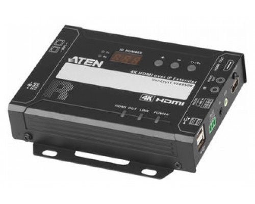 Aten VE8950R extensor audio/video Receptor AV Negro