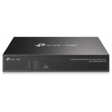 NVR VIGI TP-LINK VIGI NVR1104H-4P 04ch PoE BAY 1HDD H265+