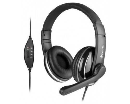 Auriculares ngs diadema con microfono vox800usb