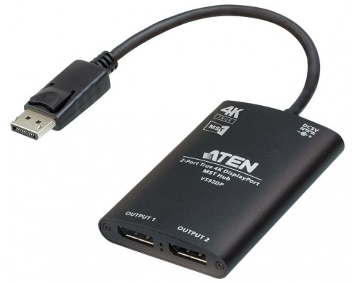 ATEN Concentrador MST DisplayPort 4K real de 2 puertos