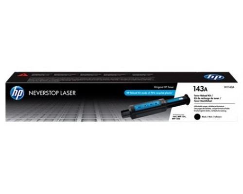 HP TONER 143 NEGRO KIT RECARGA NEVERSTOP (W1143A)