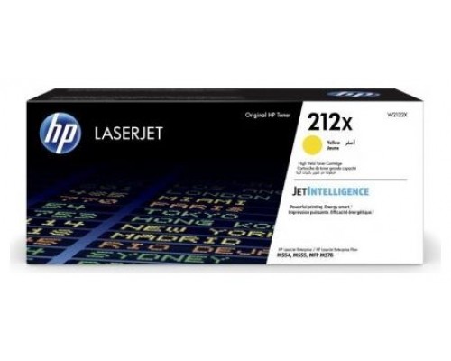 HP Cartucho de tóner Original LaserJet 212X amarillo de alta capacidad