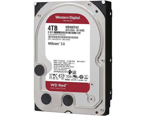 DISCO DURO 4TB WESTERN DIGITAL NAS RED SATA3  256MB CACHE WD40EFAX