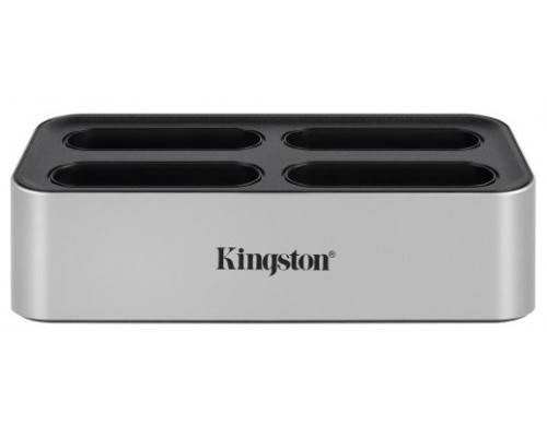 Kingston Technology Workflow Station Alámbrico USB 3.2 Gen 2 (3.1 Gen 2) Type-C Negro, Plata