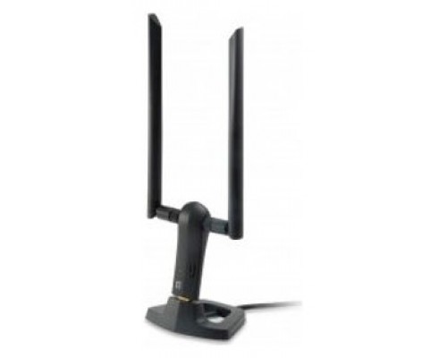 WIFI USB DUALBAND LEVEL ONE  WUA-1810E AC1200 300MB EN 2,4GHZ Y 867MB EN 5GHZ USB 3.0  2 ANTENAS DESMONTABLES