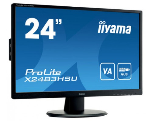 iiyama ProLite X2483HSU-B5 pantalla para PC 60,5 cm (23.8") 1920 x 1080 Pixeles Full HD LED Negro