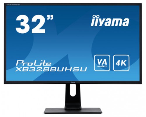 iiyama ProLite XB3288UHSU-B1 LED display 80 cm (31.5") 3840 x 2160 Pixeles 4K Ultra HD Negro