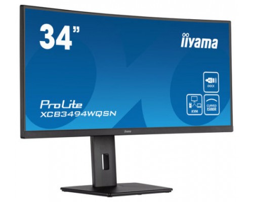 iiyama ProLite XCB3494WQSN-B5 LED display 86,4 cm (34") 3440 x 1440 Pixeles UltraWide Quad HD Negro