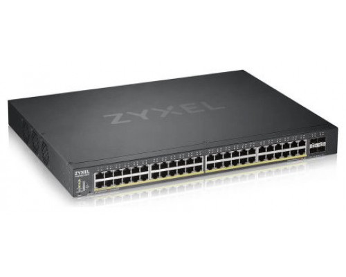 Zyxel XGS1930-52HP Gestionado L3 Gigabit Ethernet (10/100/1000) Energía sobre Ethernet (PoE) Negro