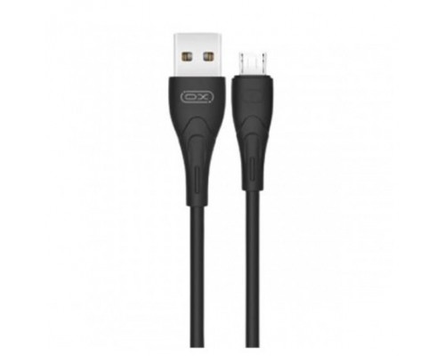 Cable NB146 Carga Rápida Silicona USB a Micro USB / 2.4A / 1M / Negro XO