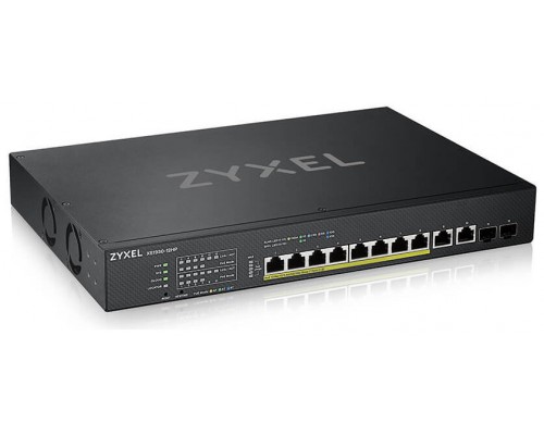 Zyxel XS1930-12HP-ZZ0101F switch Gestionado L3 10G Ethernet (100/1000/10000) Energía sobre Ethernet (PoE) Negro