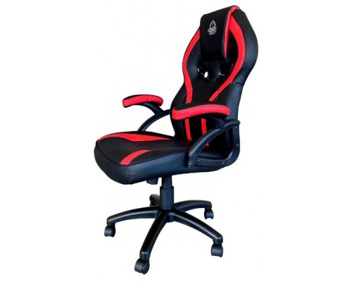 SILLA GAMER KEEP OUT XS200 NEGRA CON DETALLE ROJO ESPUMA DE ALTA DENSIDAD REPOSABRAZOS FIJOS