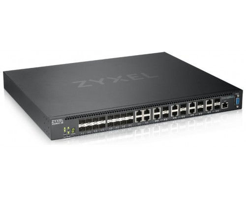 Zyxel XS3800-28 Gestionado L2+ 10G Ethernet (100/1000/10000) Negro