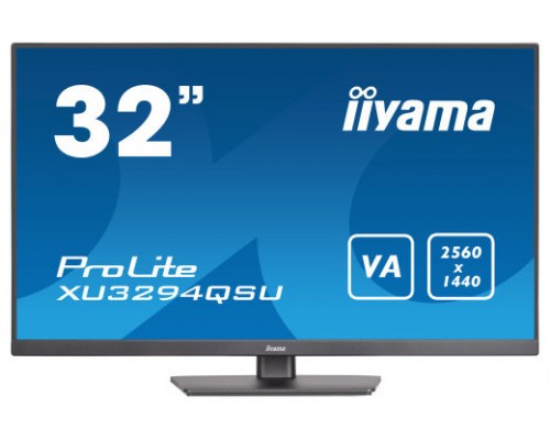 iiyama ProLite XU3294QSU-B1 pantalla para PC 80 cm (31.5") 2560 x 1440 Pixeles Wide Quad HD LCD Negro