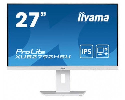 iiyama ProLite XUB2492HSU-W5 LED display 61 cm (24") 1920 x 1080 Pixeles Full HD Blanco