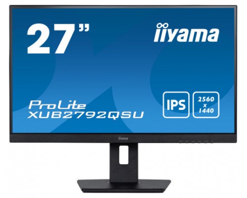 iiyama XUB2792QSU-B5 pantalla para PC 68,6 cm (27") 2560 x 1440 Pixeles Full HD LED Negro