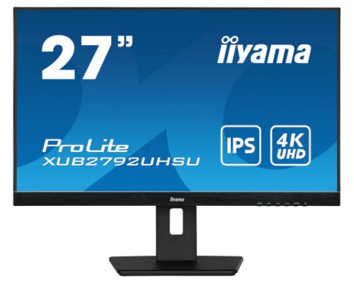 iiyama ProLite XUB2792UHSU-B5 pantalla para PC 68,6 cm (27") 3840 x 2160 Pixeles 4K Ultra HD LED Negro