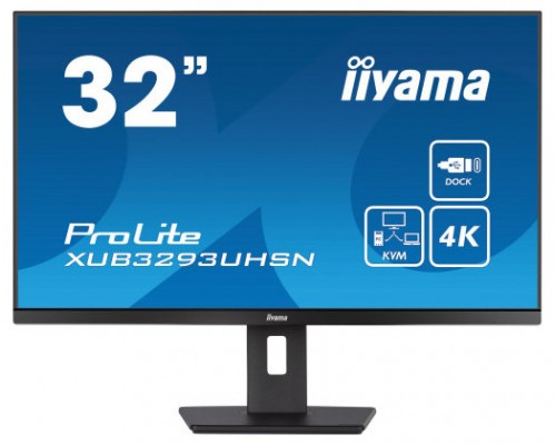 iiyama ProLite XUB3293UHSN-B5 pantalla para PC 80 cm (31.5") 3840 x 2160 Pixeles 4K Ultra HD LCD Negro