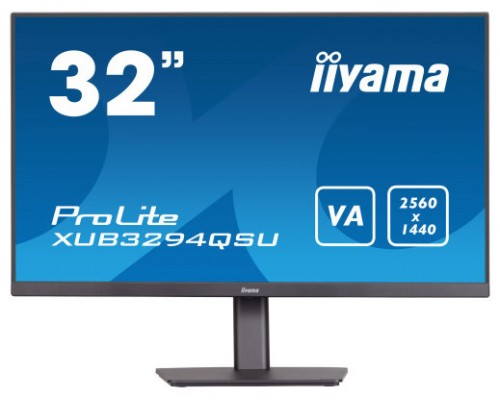 iiyama ProLite XUB3294QSU-B1 pantalla para PC 80 cm (31.5") 2560 x 1440 Pixeles Wide Quad HD LCD Negro