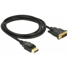 Adaptador DisplayPort Macho a DVI Macho 30AWG 1080P/60HZ 2m