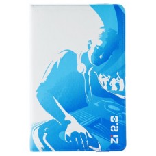 Ziron ZR112 funda para tablet 20,3 cm (8") Folio Azul, Blanco