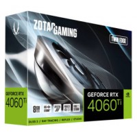 VGA ZOTAC RTX 4060 TI TWIN EDGE ,NV,RTX4060TI,GDDR6,8GB,128BIT,HDMI+3DP,2 VENTILADORES (ZT-D40610E-10M)